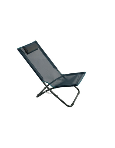 CHAISE RELAX NAIADE TEX BLEU FONCE/ACIER