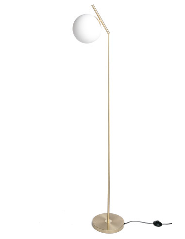 Lampadaire en Métal Doré 38x25x166cm