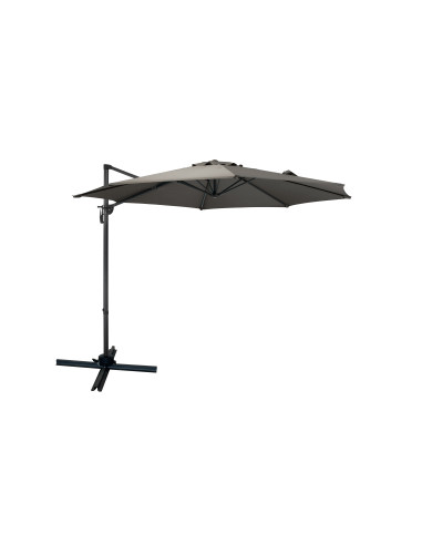 Parasol Décentré Ø3M Gris Anthracite/Aluminium