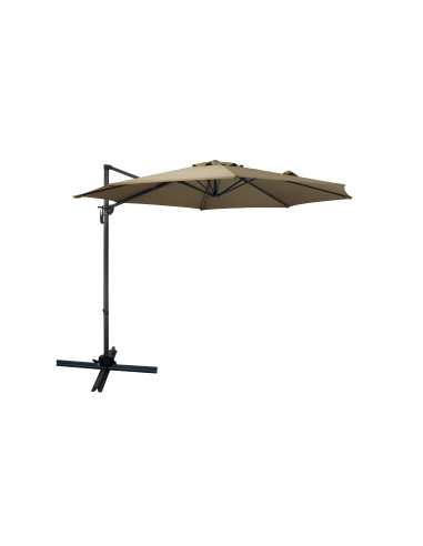 Parasol Décentré Ø3M Marron / Aluminium