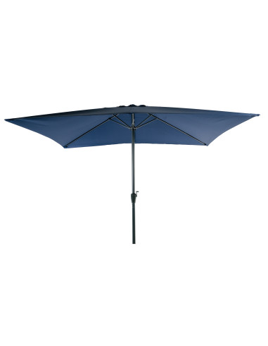 Parasol 2x3m Bleu Ø48mm en Aluminium