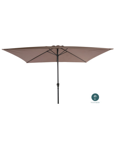 Parasol 2x3m Incl Marron Ø38mm/Aluminium