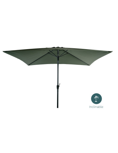 Parasol 2x3m Incliné Kaki Ø38mm/Alu