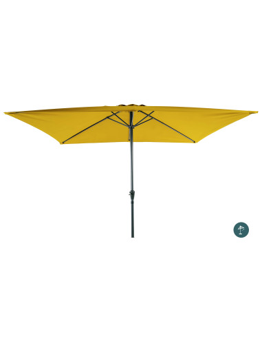 Parasol 2x3m Inclinable Jaune Solaire