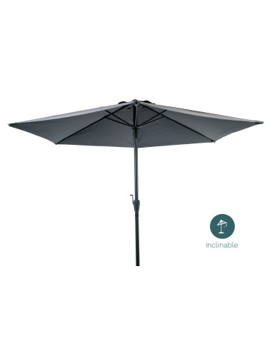 Parasol 3M Incliné Gris Anthracite Ø38MM / Alu