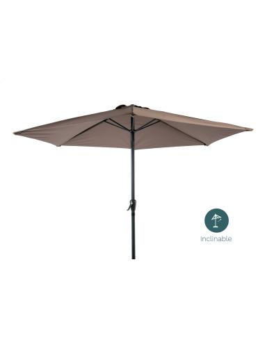 Parasol 3M Inclinable Marron Ø38MM / Alu