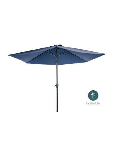 Parasol 3M Inclinable Bleu Marine Ø38mm / Alu