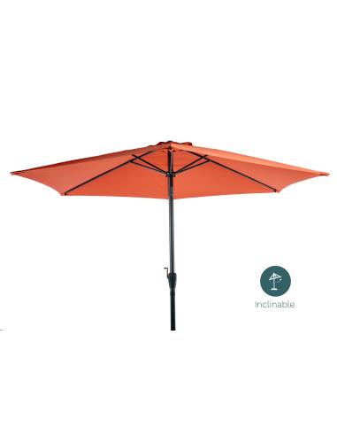 Parasol 3M Incliné Orange Brulée Ø38MM /Alu