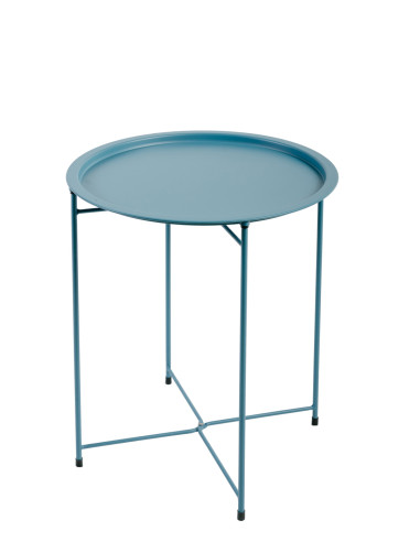 Table d'Appoint Ø46 Bleu Clair / ACIER