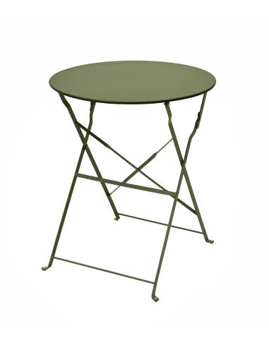 Table Bistrot Ø60cm Kaki / Acier