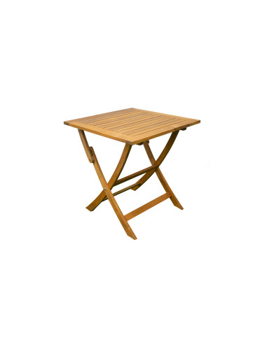 Table Carrée Pliante en Acacia