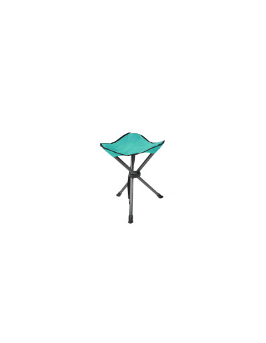 TABOURET PLIANT TURQUOISE POLYES/ACIER