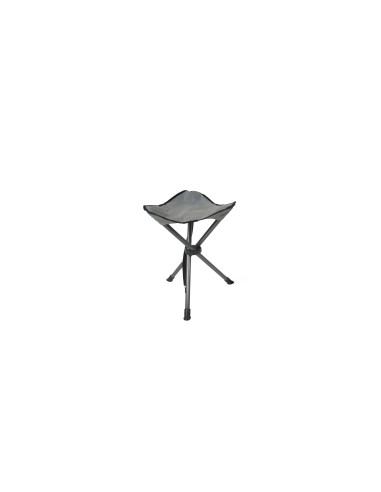 TABOURET PLIANT GRIS POLYES/ACIER