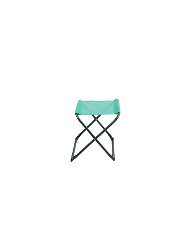 TABOURET PLIANT TURQUOISE OXFORD/ACIER