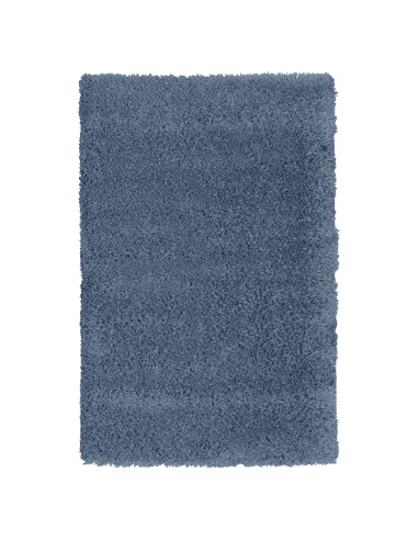 Tapis Microfibre Uni Bleu 80x120cm