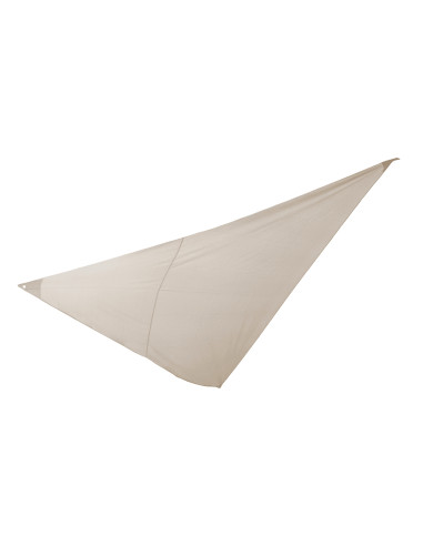 Voile d'ombrage triangle 4x4x4m beige