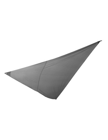 Voile Ombrage Triangle 4x4x4m Gris Foncé