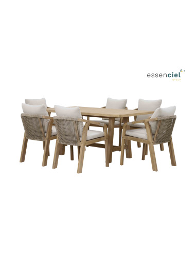 SET REPAS 6 PERS MINA ACACIA FSC 1/4